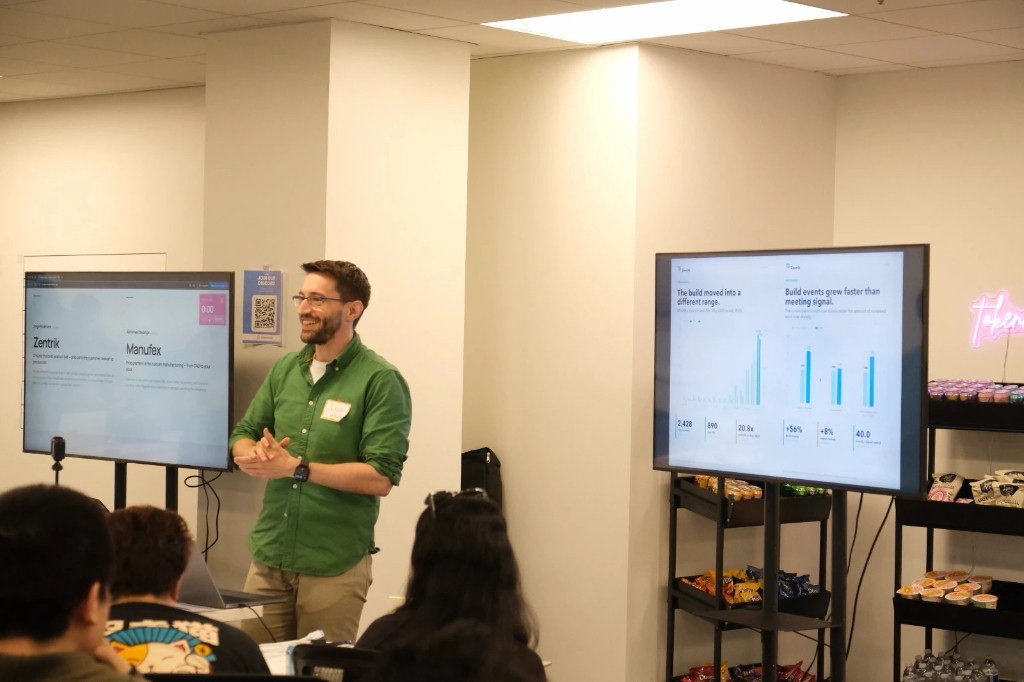 Demo night · live pitches