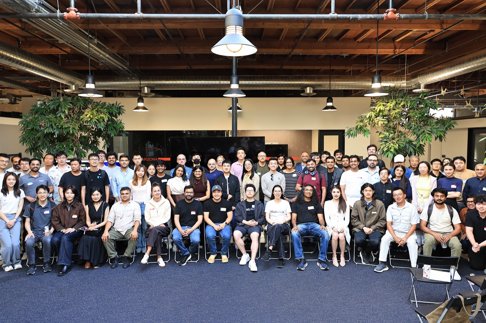 The full room at AI Infra Signal — around 100 AI infrastructure builders, researchers, operators, and investors together in Sunnyvale