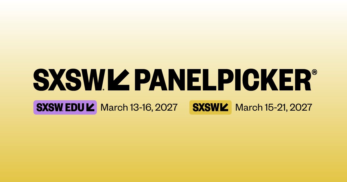 Conference cover image for SXSW 2027 (PanelPicker)